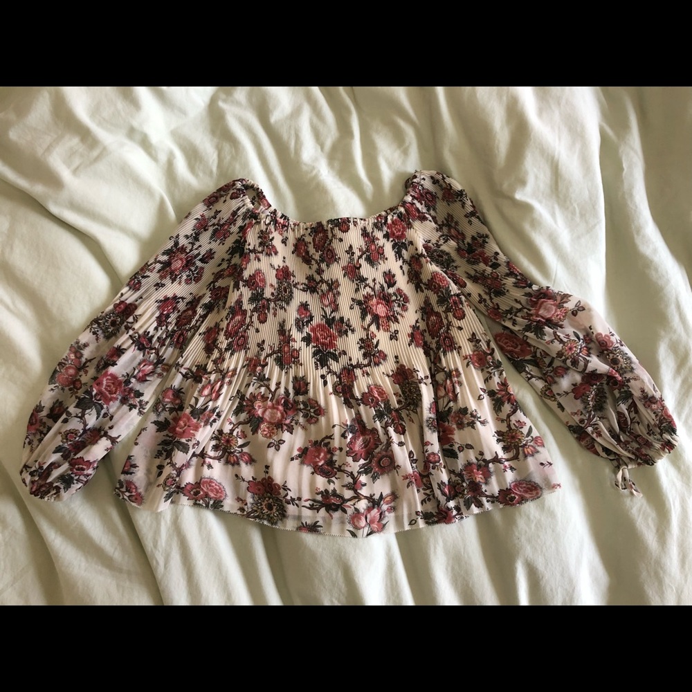 Aritzia Wilfred Talence Floral Blouse